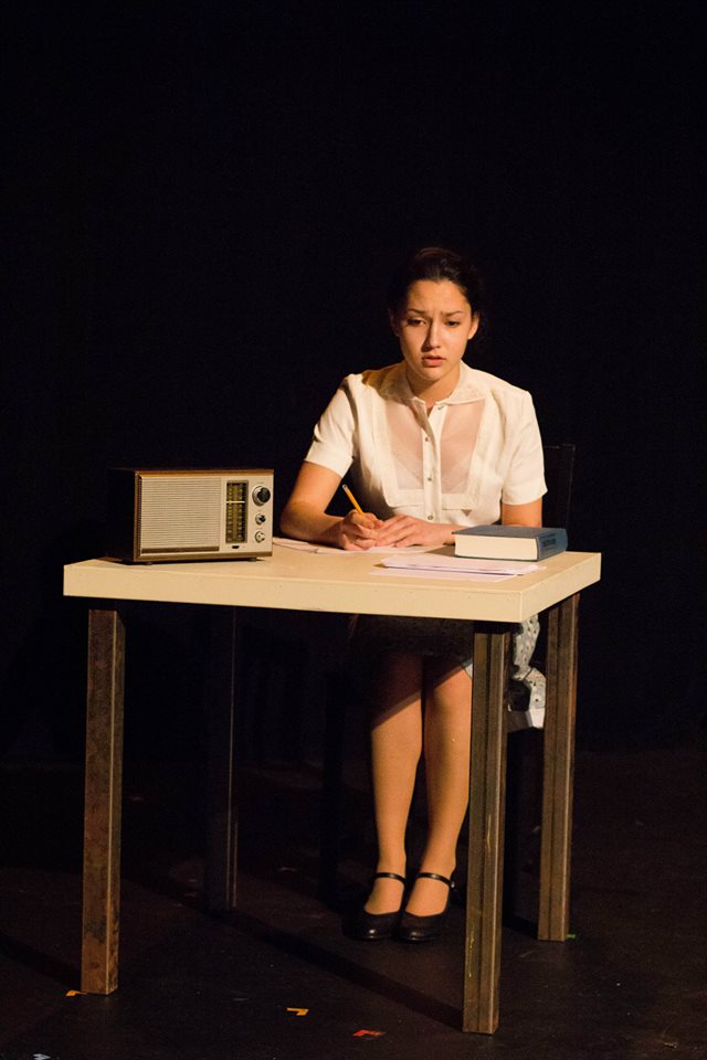 Katie Hayashida in the theatre production Go For Broke.