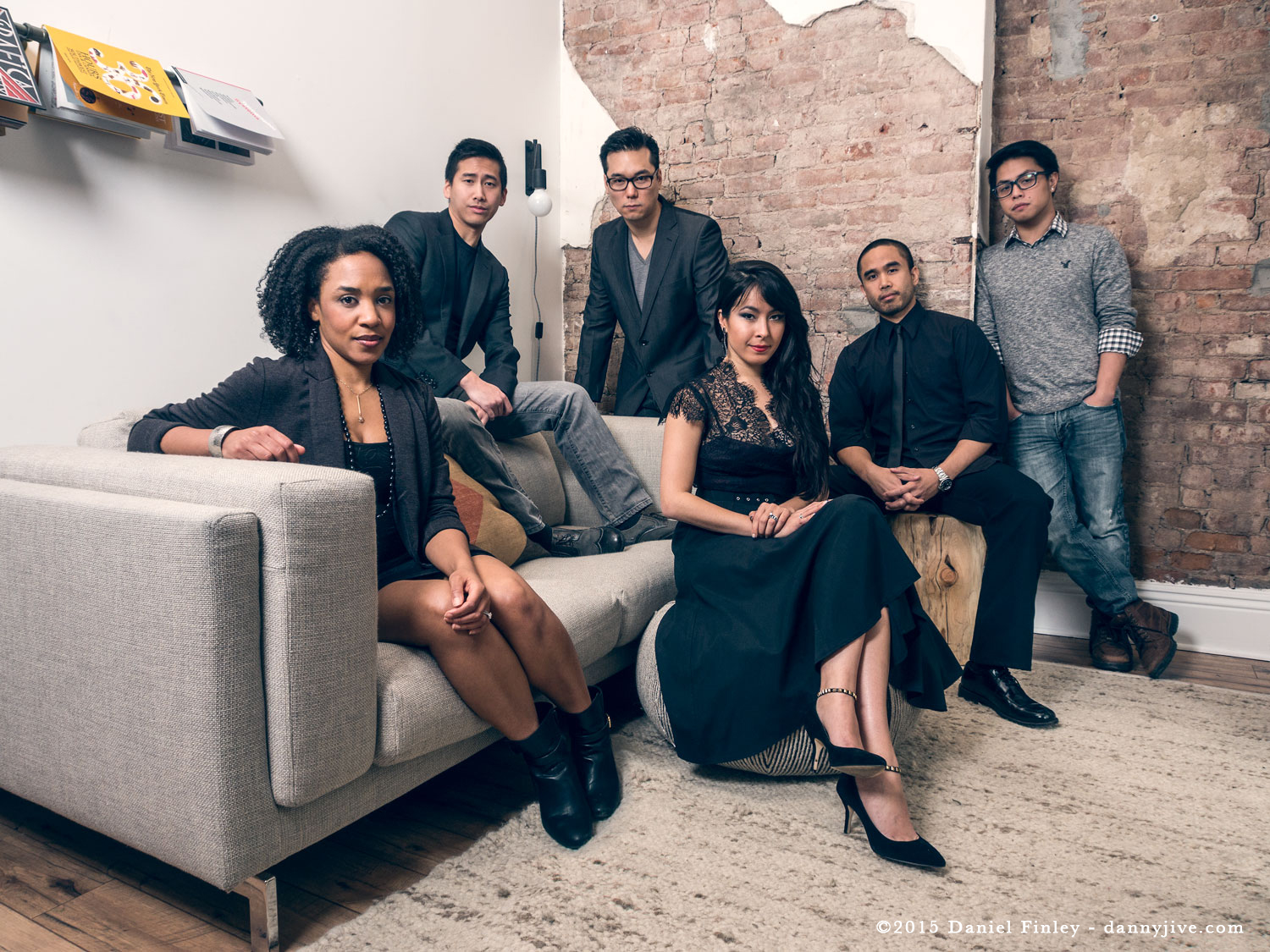 Tia DeShazor, Tim Liu, Patrick Chen, Margaret Ying Drake, Michael Rosete and Jerry Villanueva at Asians On Film Festival (2015)