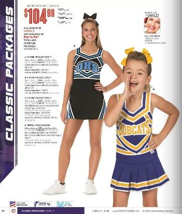 Reese Gordon in national Cheerleading.com Catalog