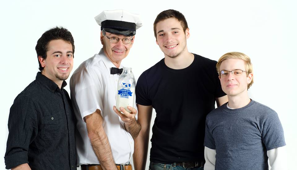 Kevin Stiller, Mark Teirno, Garrett Kennell, and Timm Romine at photoshoot for Milkman (2015)