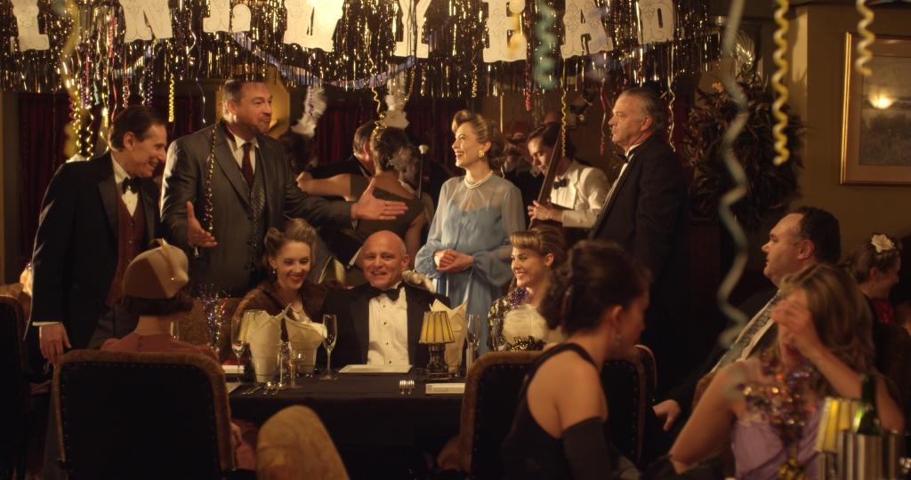 C. Ernst Harth, Aleks Paunovic, Fulvio Cecere, Camille Sullivan, Jerry Wasserman, Lara Rova, Paige McCulloch and Frenchy Gagne in The Starlight Heist (2015)