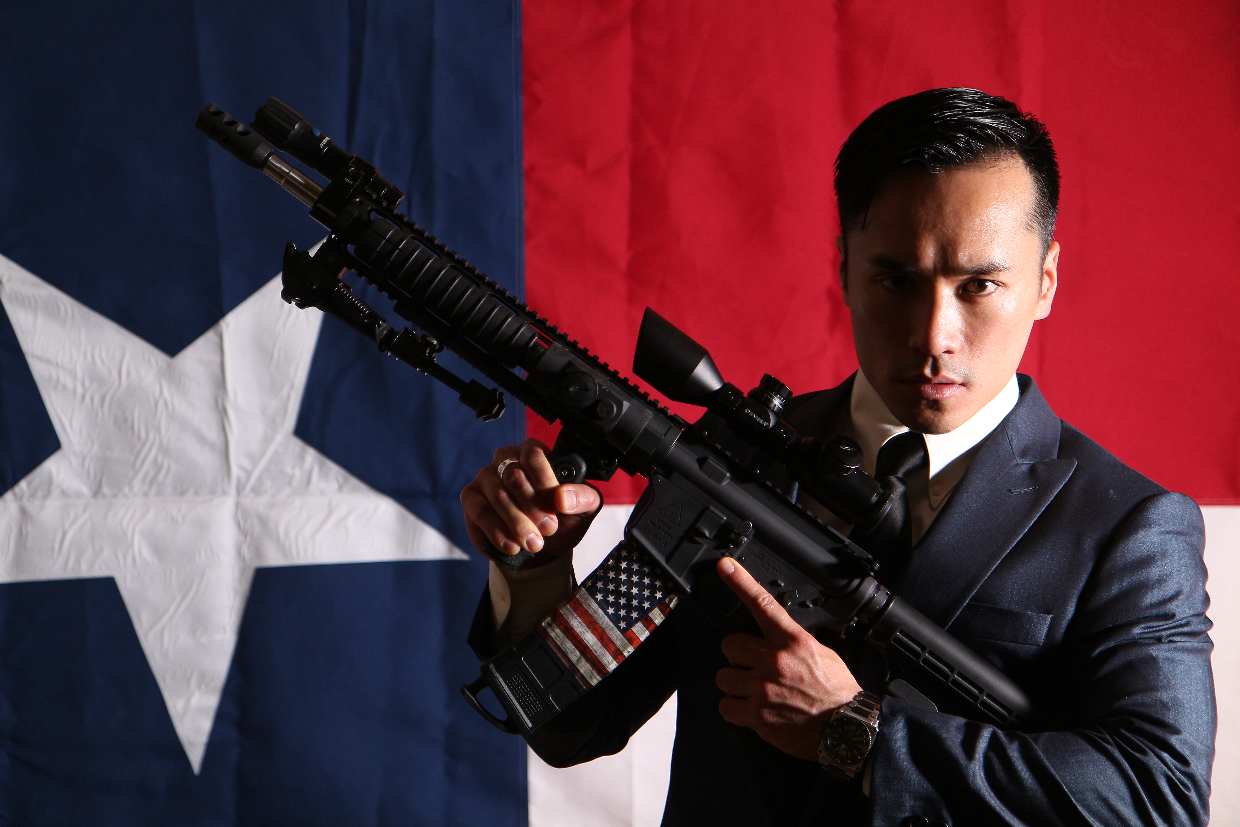 Texas Action film. AR-15
