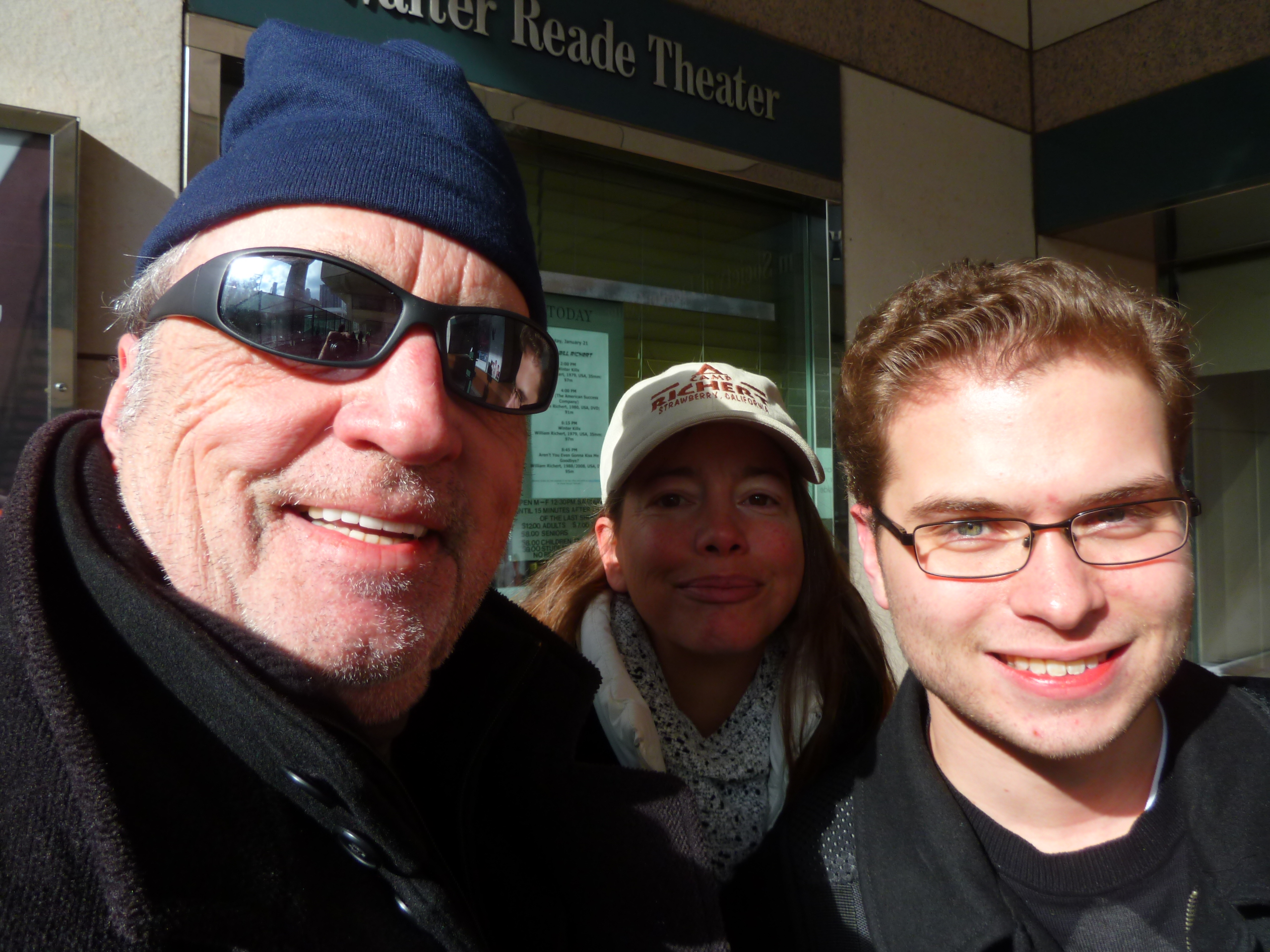 William Richert, Gretchen Richert, and Barry Germansky at William Richert's 2011 retrospective at the Lincoln Center.