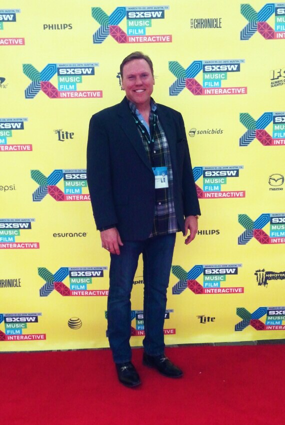 Carlton Caudle on the red carpet at the SxSW film festival Austin, Texas premiere of 'results'.