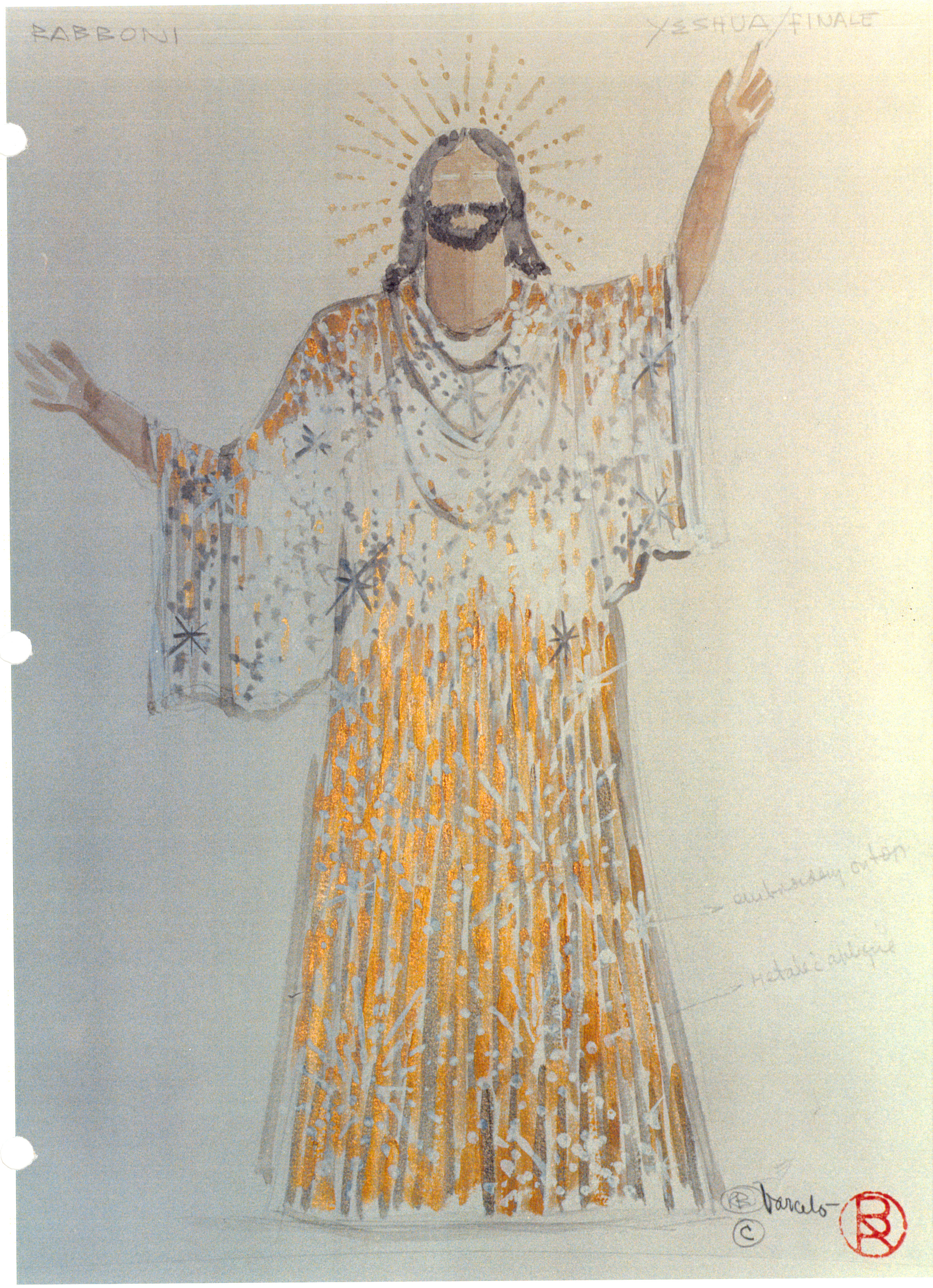 Broadway Costume Design (Yeshua) by Randy Barcelo for 