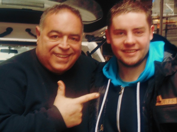 (L-R) Joseph R. Gannascoli, Jack McDonald. New York City.