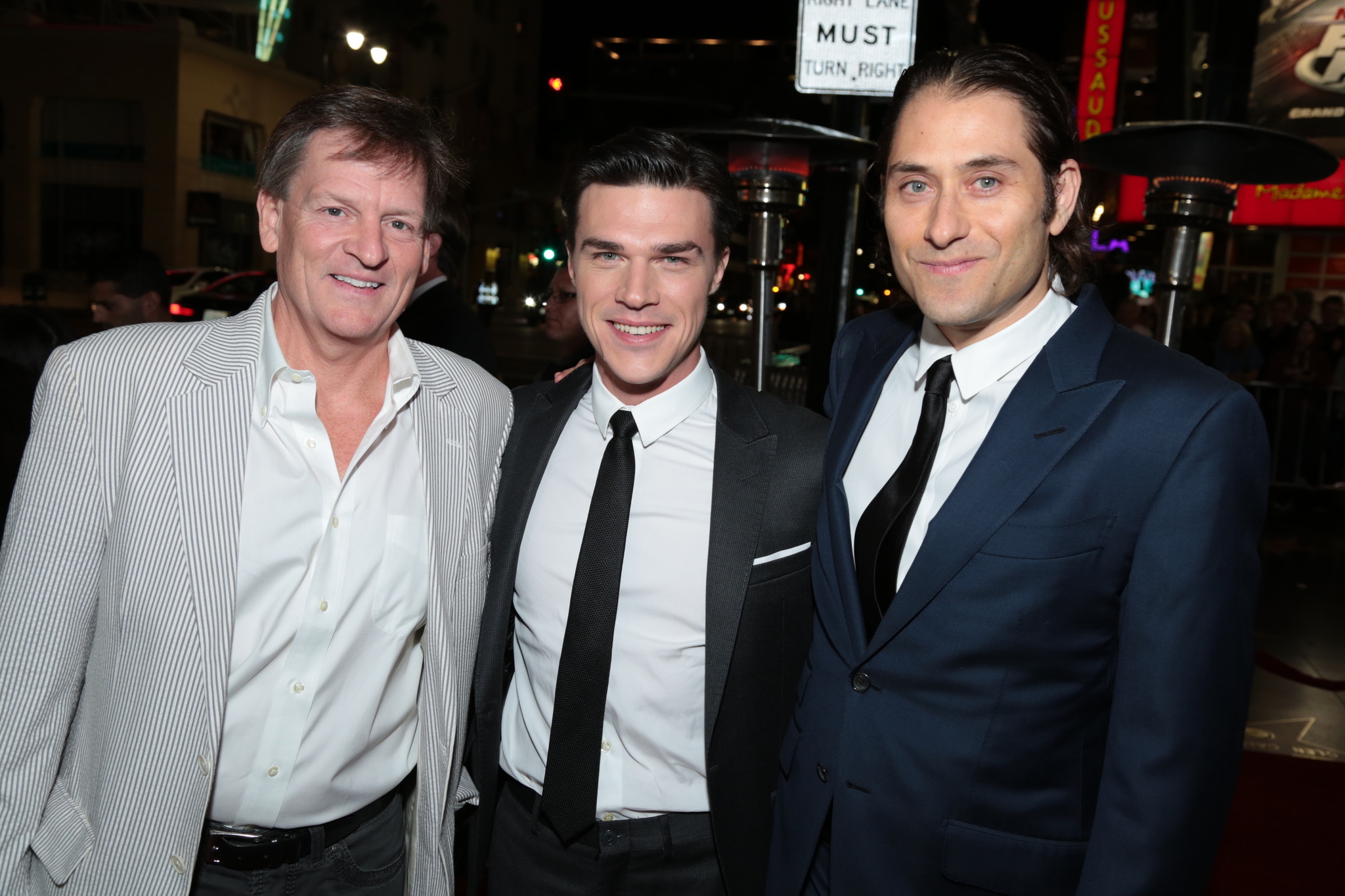 Michael Lewis, Jeremy Kleiner and Finn Wittrock at event of Didzioji skola (2015)