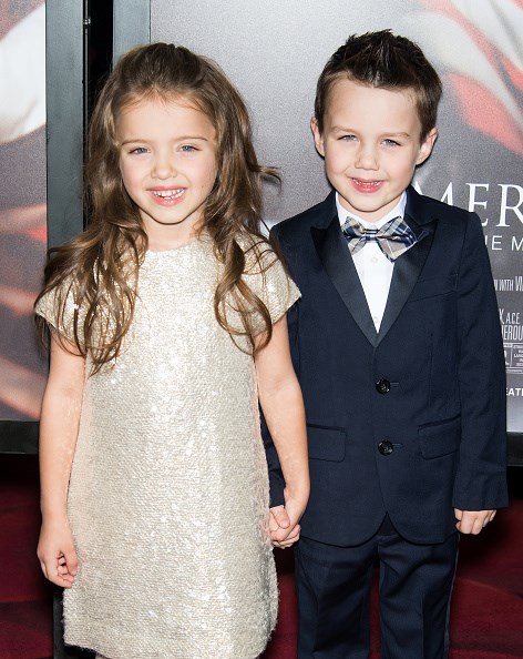 Actor's Aidan McGraw and Madeleine McGraw at the NYC Premiere of American Sniper.