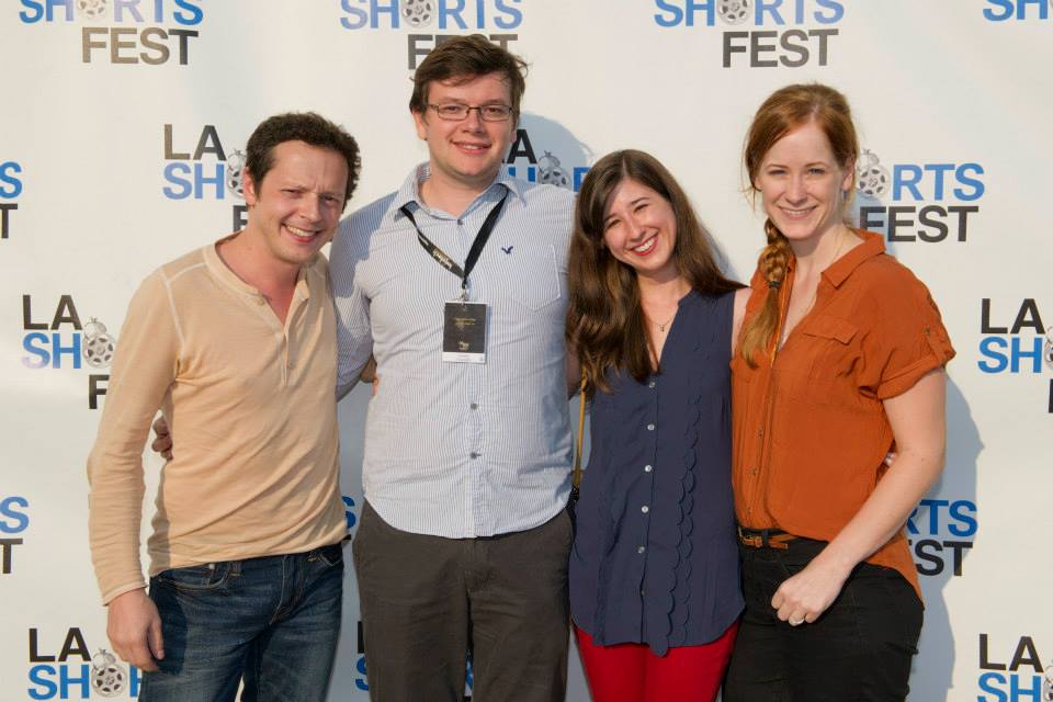 Gautier Galard, Michael Pontvert, Michelle Waring and Christine Weatherup at event for Crossing