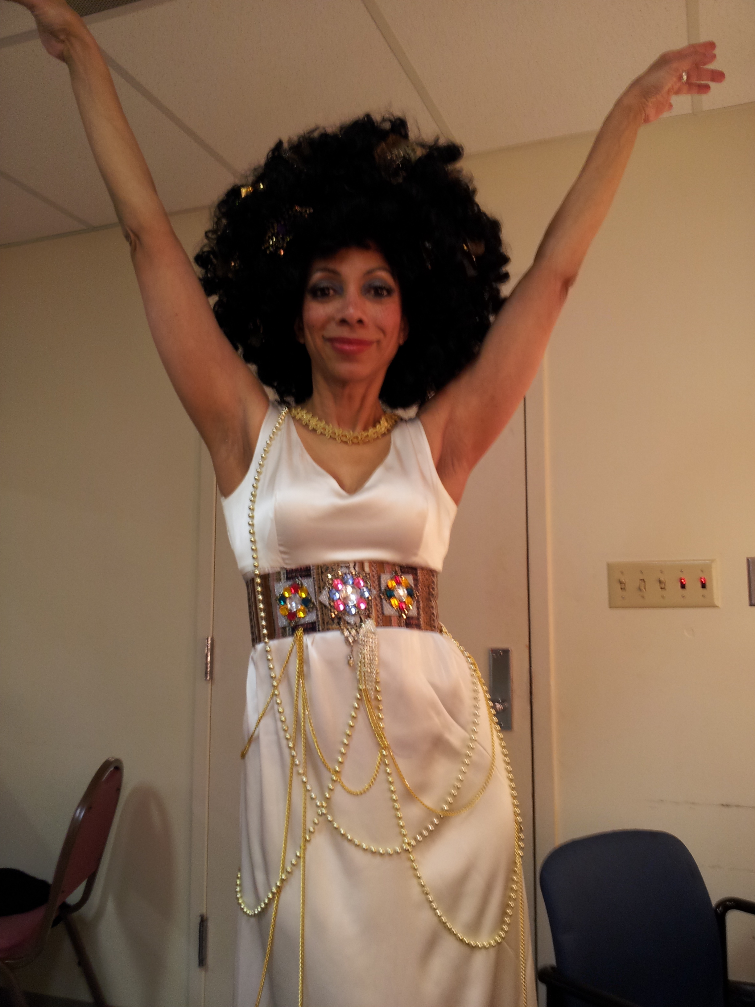 Monica Parks (as Titania) backstage, 