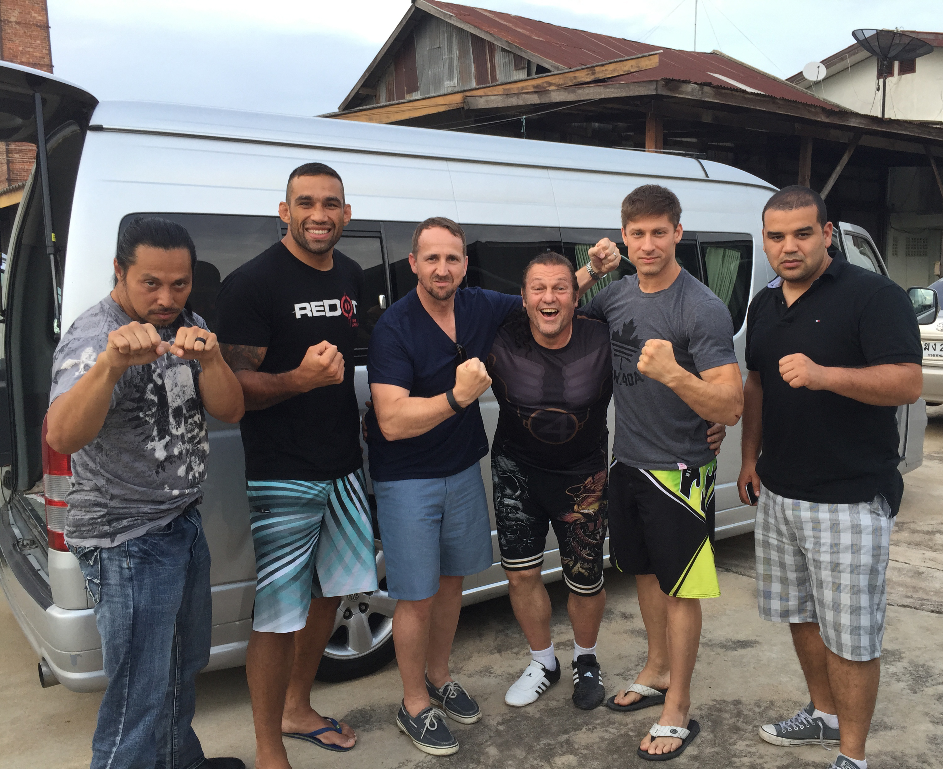 Sam Medina, Fabricio Werdum, Steven Swadling, Harold Diamond, Alain Moussi and Lucus Pires