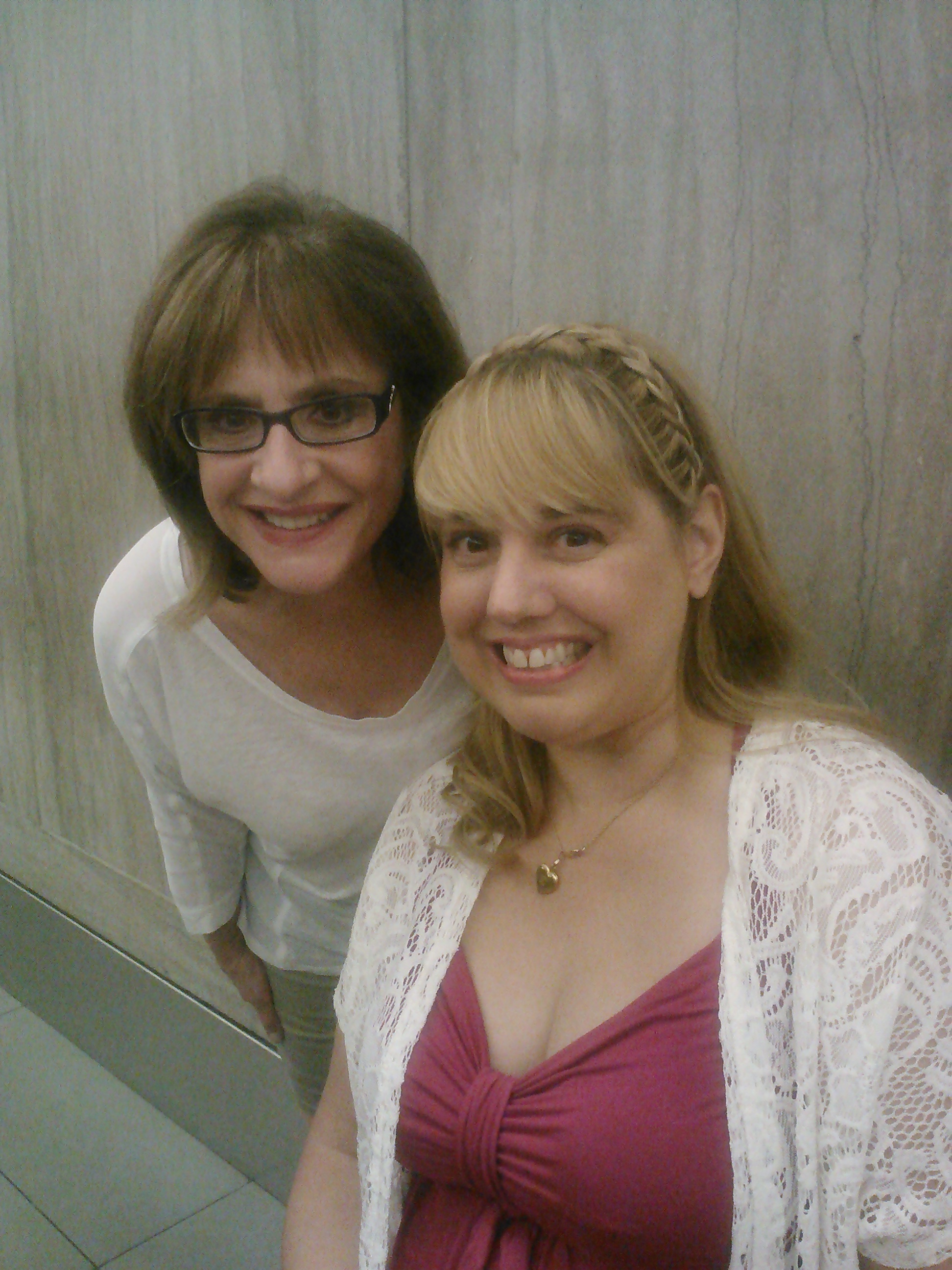 Patti LuPone & Gina Marie backstage in NY