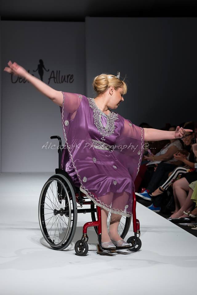 First Wheelchair Model -STYLE Fashion Week LA 2014 Making history with designer Dede Allure