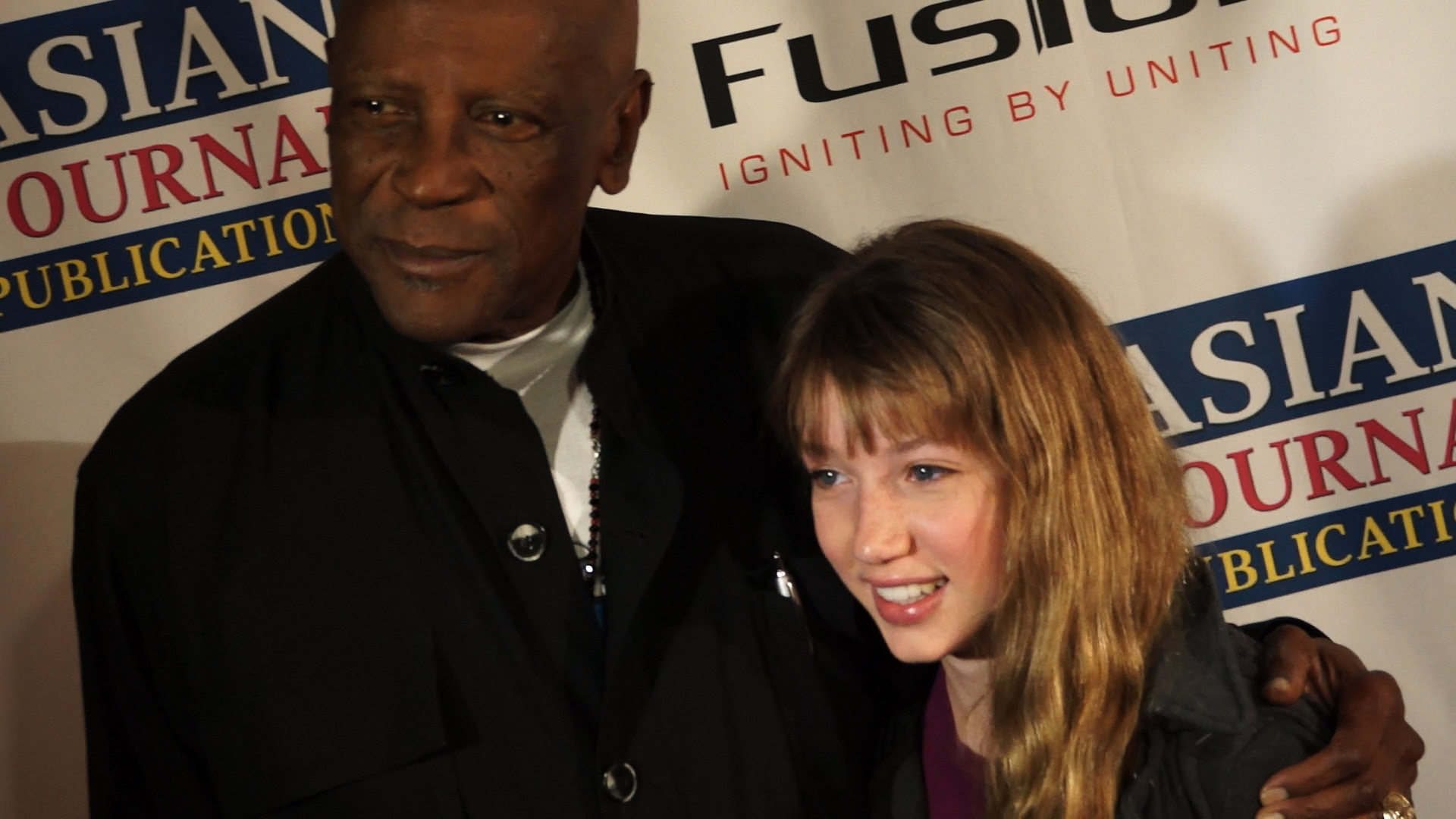 Tori on the red carpet with Oscar winner, Lou Gossett, Jr.