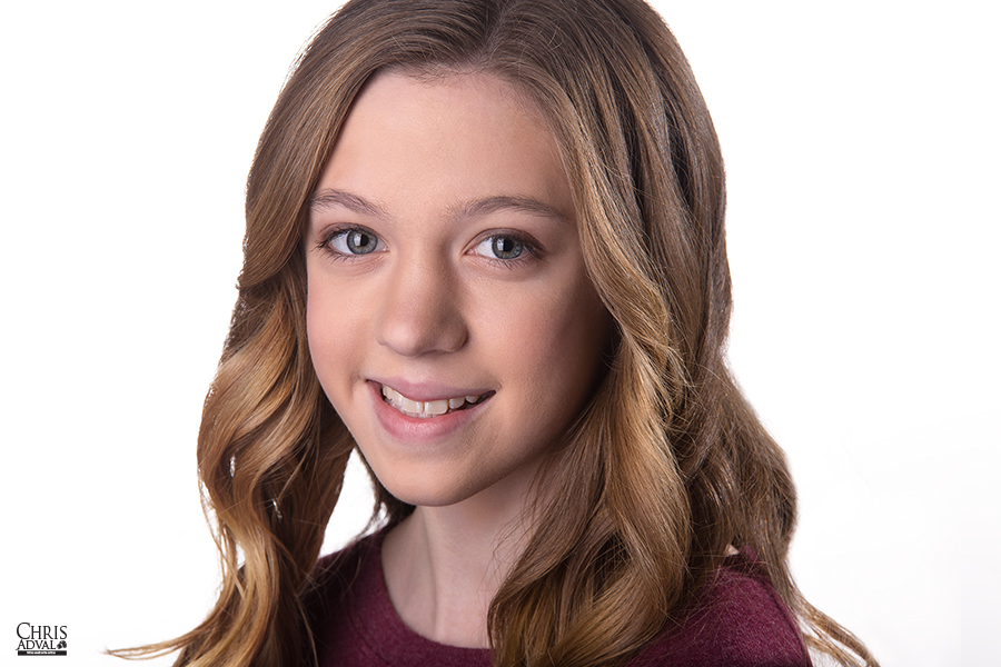 Grace Kubus Headshot age - 14 year 2016