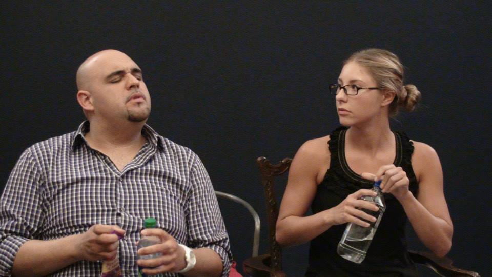 Jason Martin & Lindsay Norman in acting class at TBell Studios.