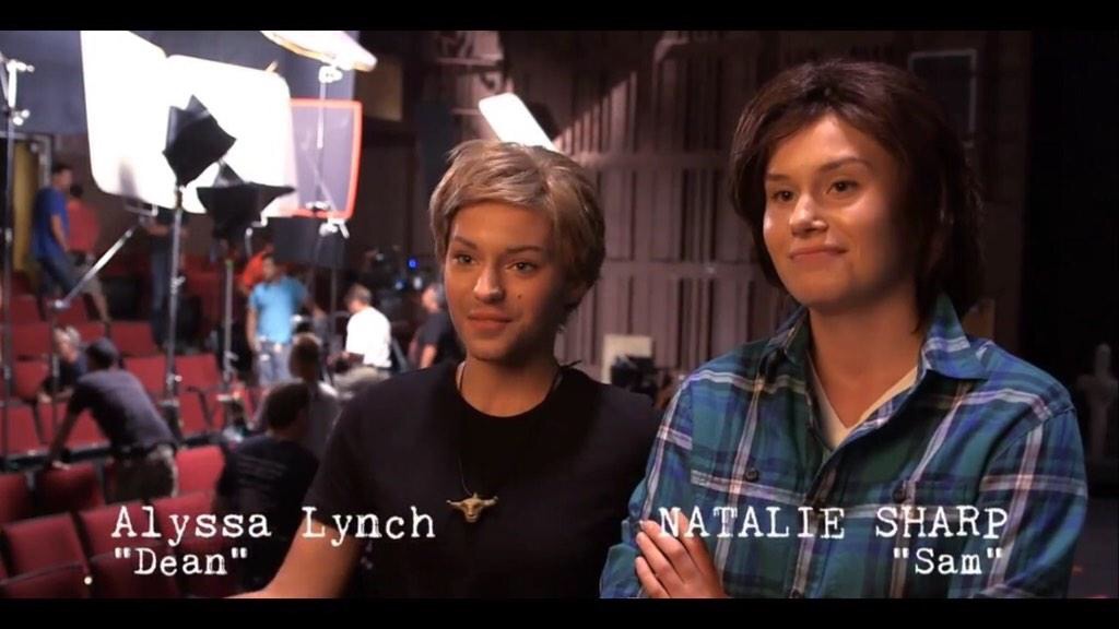 On-set interview with Natalie Sharp as SAM, and Alyssa Lynch as DEAN for Supernatural Ep.200 