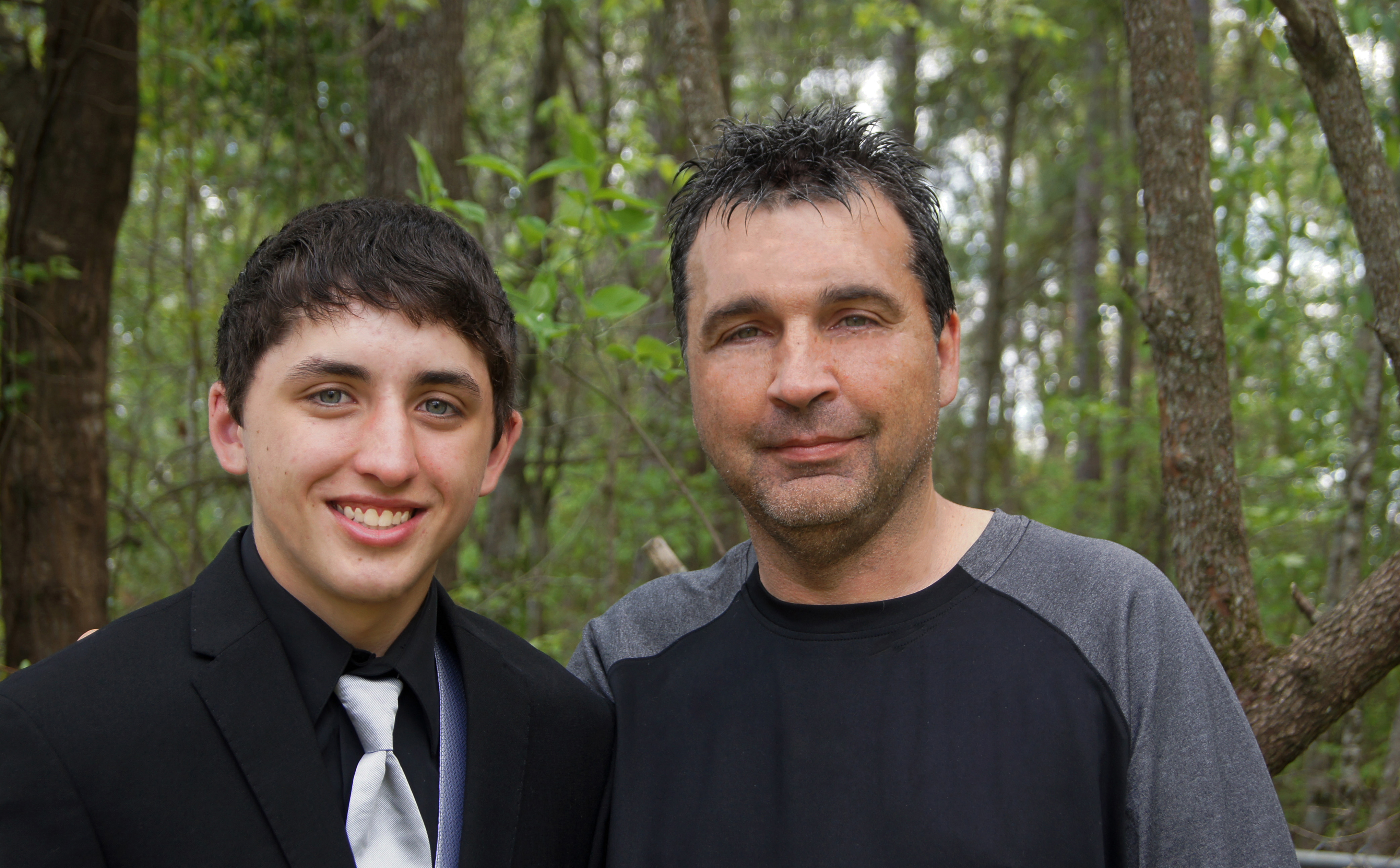 Glynn and his son Blayke before Blayke's 9th grade prom. 4-19-14