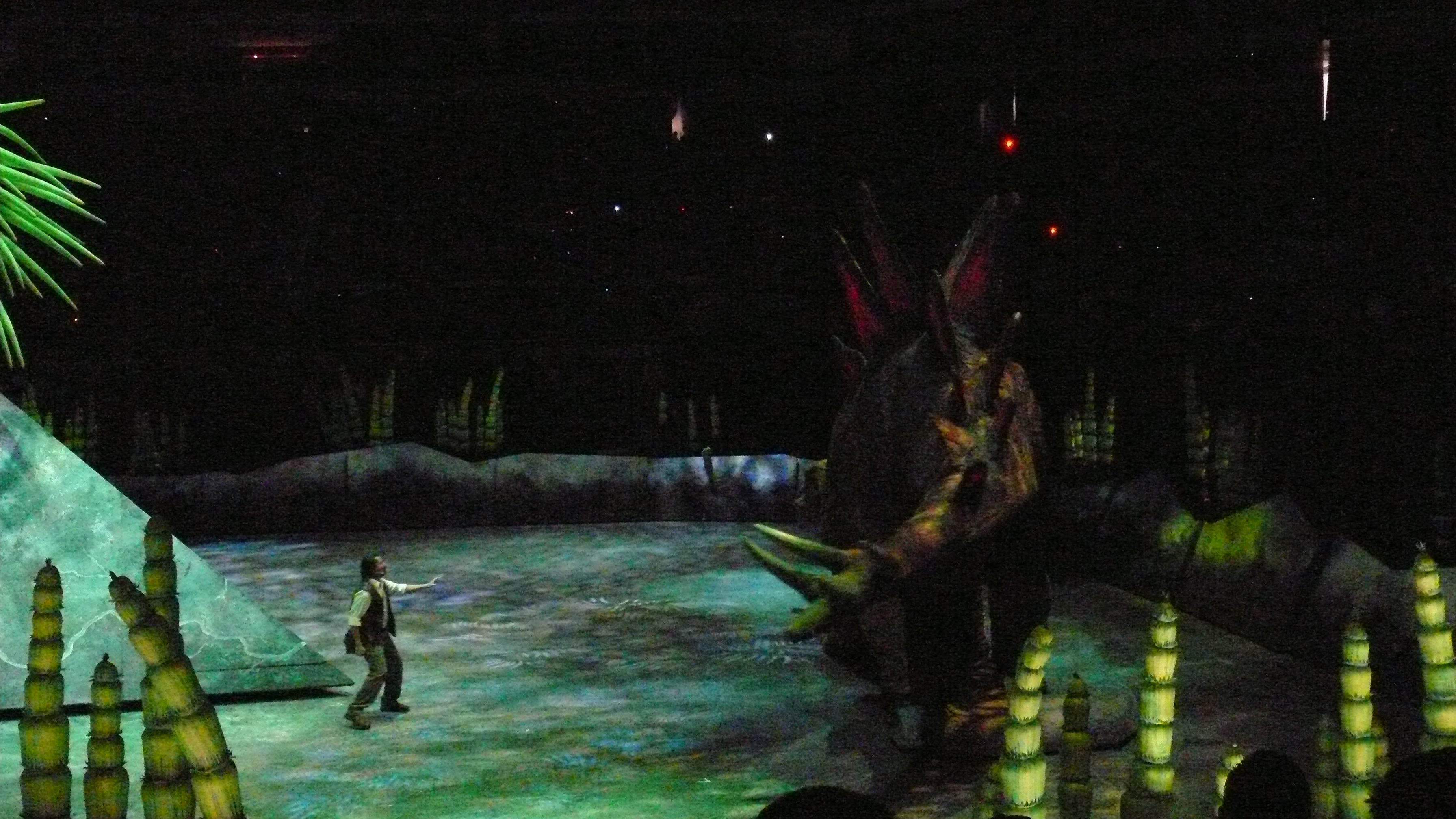 Performing live in WALKING WITH DINOSAURS in Mexico City in front of 11,000 spectators.