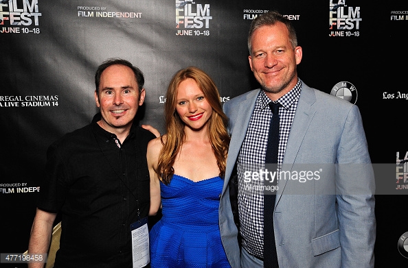 Producer James Declan Tobin, actress Marci Miller and Director Gordy Hoffman attend the 'Crumbs' and 'Dog Bowl' screenings during 2015 Los Angeles Film Festival at Regal Cinemas L.A. Live