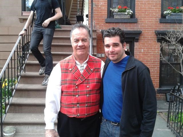 Me and Tony Sirico on the set of Lilyhammer