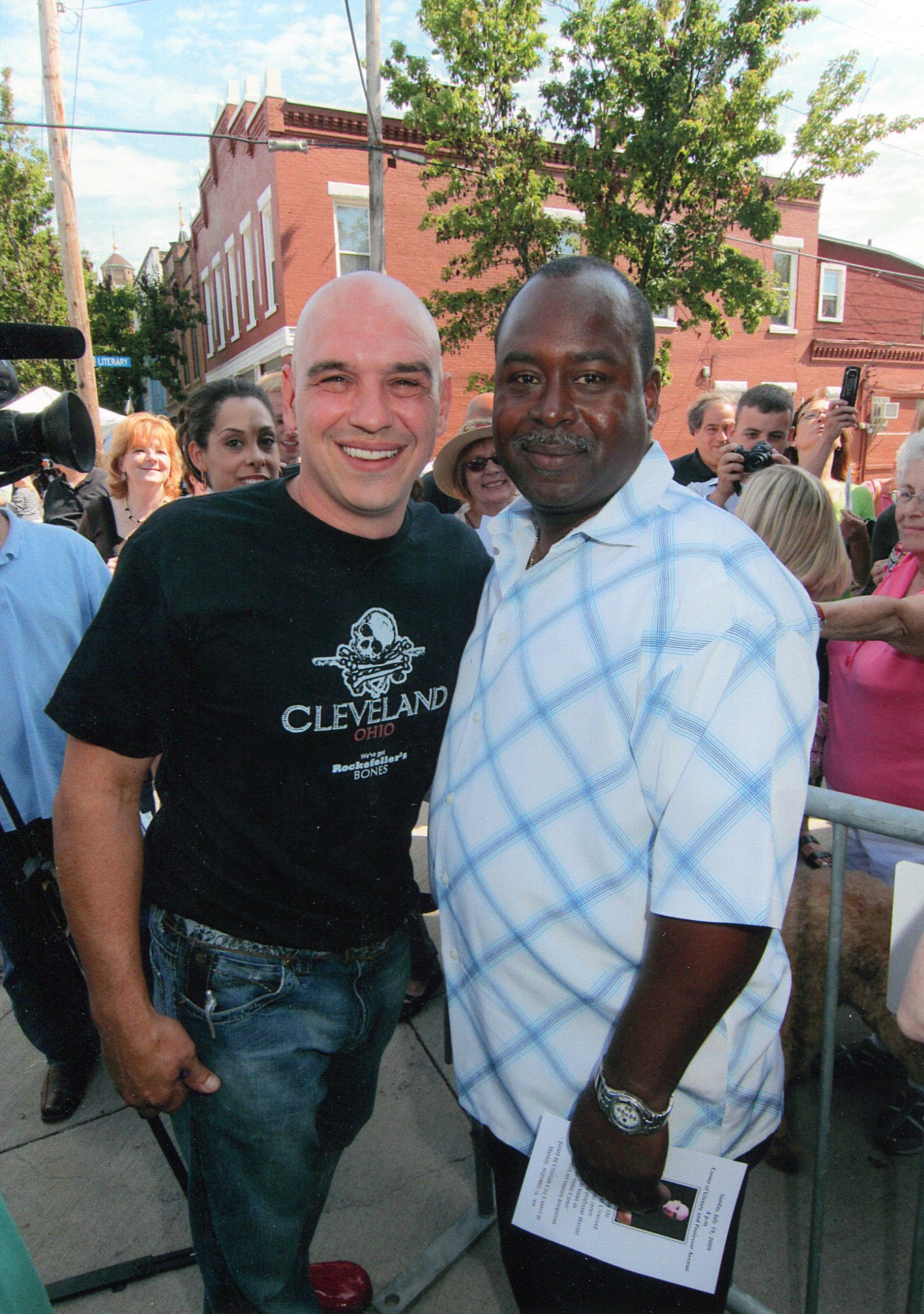 Michael Symon and Joey Billups in the Tremont Community