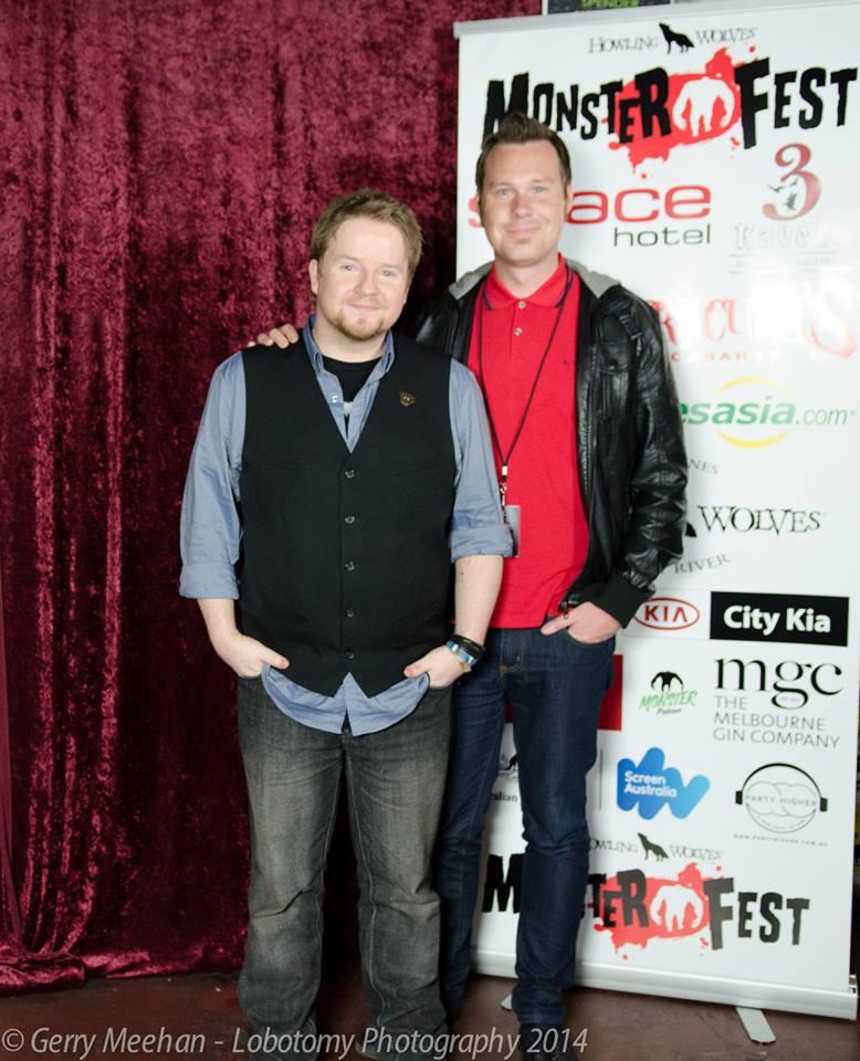 2014 Monster Fest Opening Night. Glenn Cochrane & Jarret Gahan.