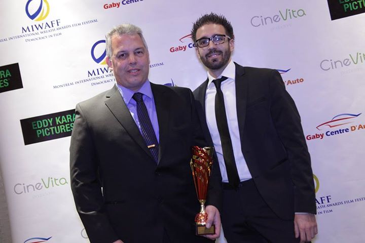 2015 MIWAFF Awards: Vincent Simoneau (Director / Producer) & Mark Szilbereisz (Director of Photography & CoProducer) Accepting the award on behalf of Jason Kettle for winning 
