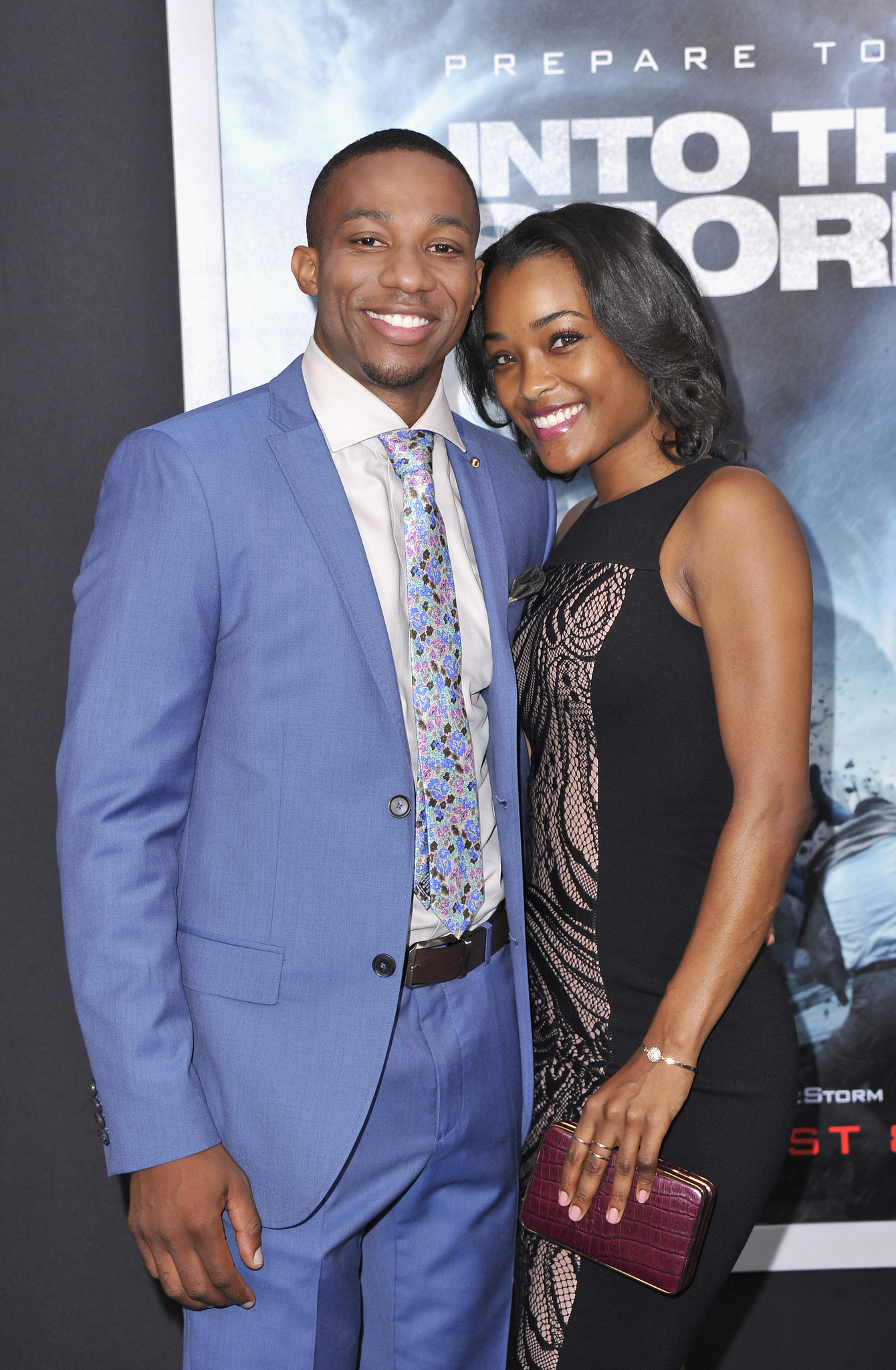 Arlen Escarpeta and LaToya Tonodeo at event of Into the Storm (2014)