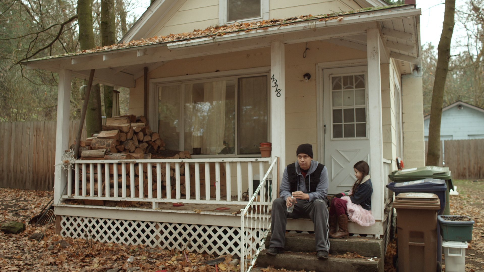 Chaske Spencer and Nikki Hahn in The Hero Pose (2014)