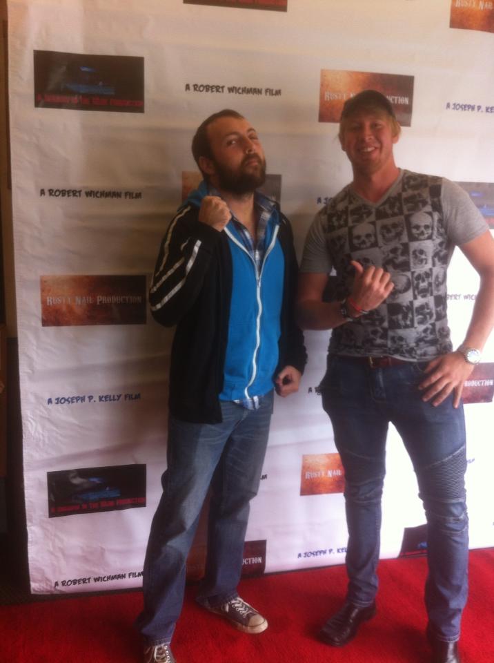 Joseph Kelly and WWE Colin Delaney at the Upstate NY Horror Film Festival, Fall 2015.
