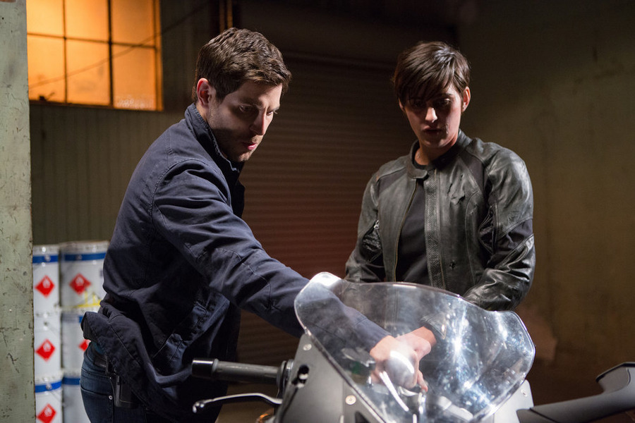 Still of David Giuntoli and Jacqueline Toboni in Grimm (2011)