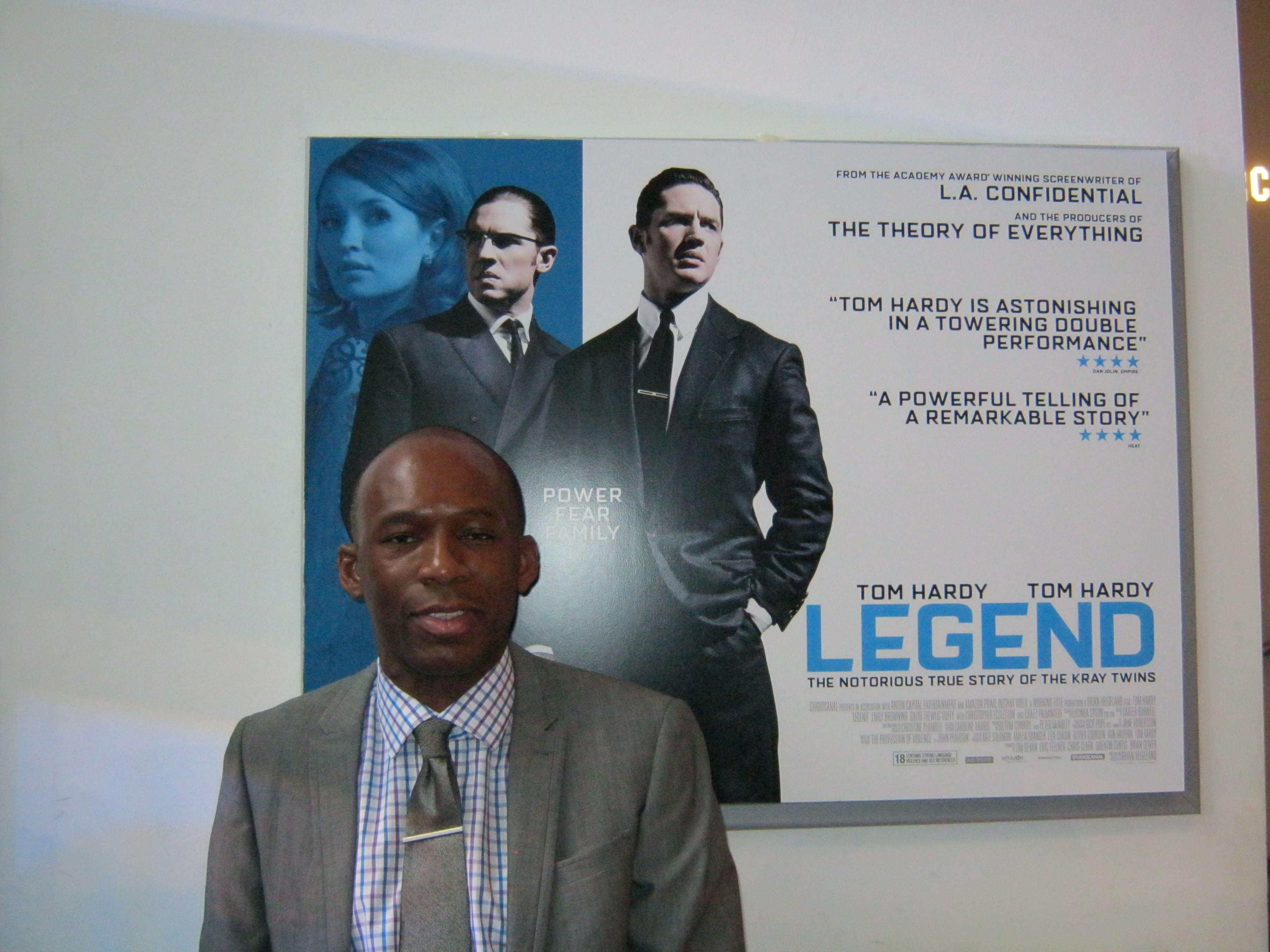 David Olawale Ayinde, at the Premiere of The Film Legend in Odeon Leicester Square, London