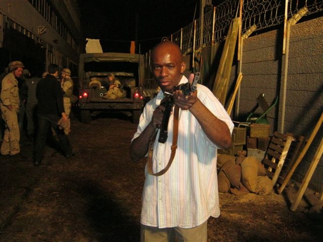 David Olawale Ayinde as an Ethopian Rebel Soldier in the BLACK HAWK DOWN FILM Documentary