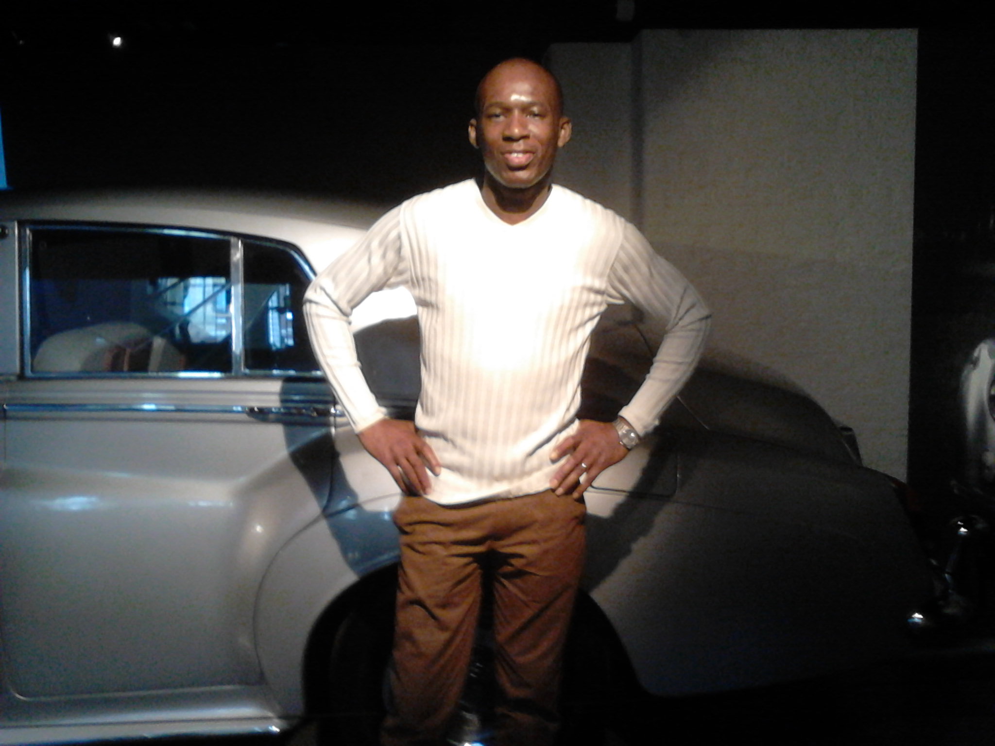 David Olawale Ayinde, Actor at Film Promotion Museum James Bond Film Gadgets London, UK