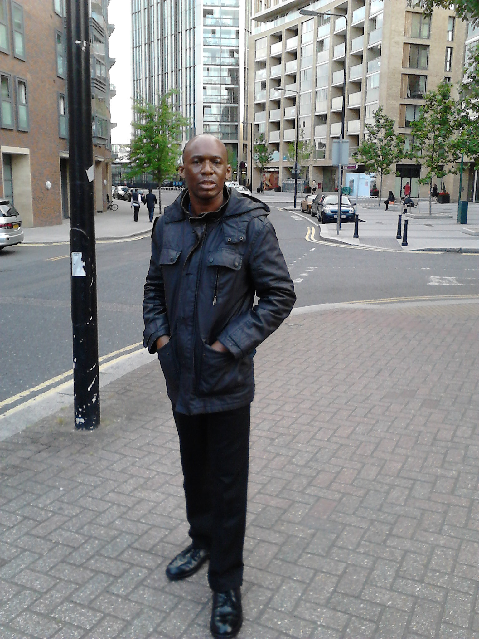 David Olawale Ayinde going for filming for Avengers 2 filming in London, UK