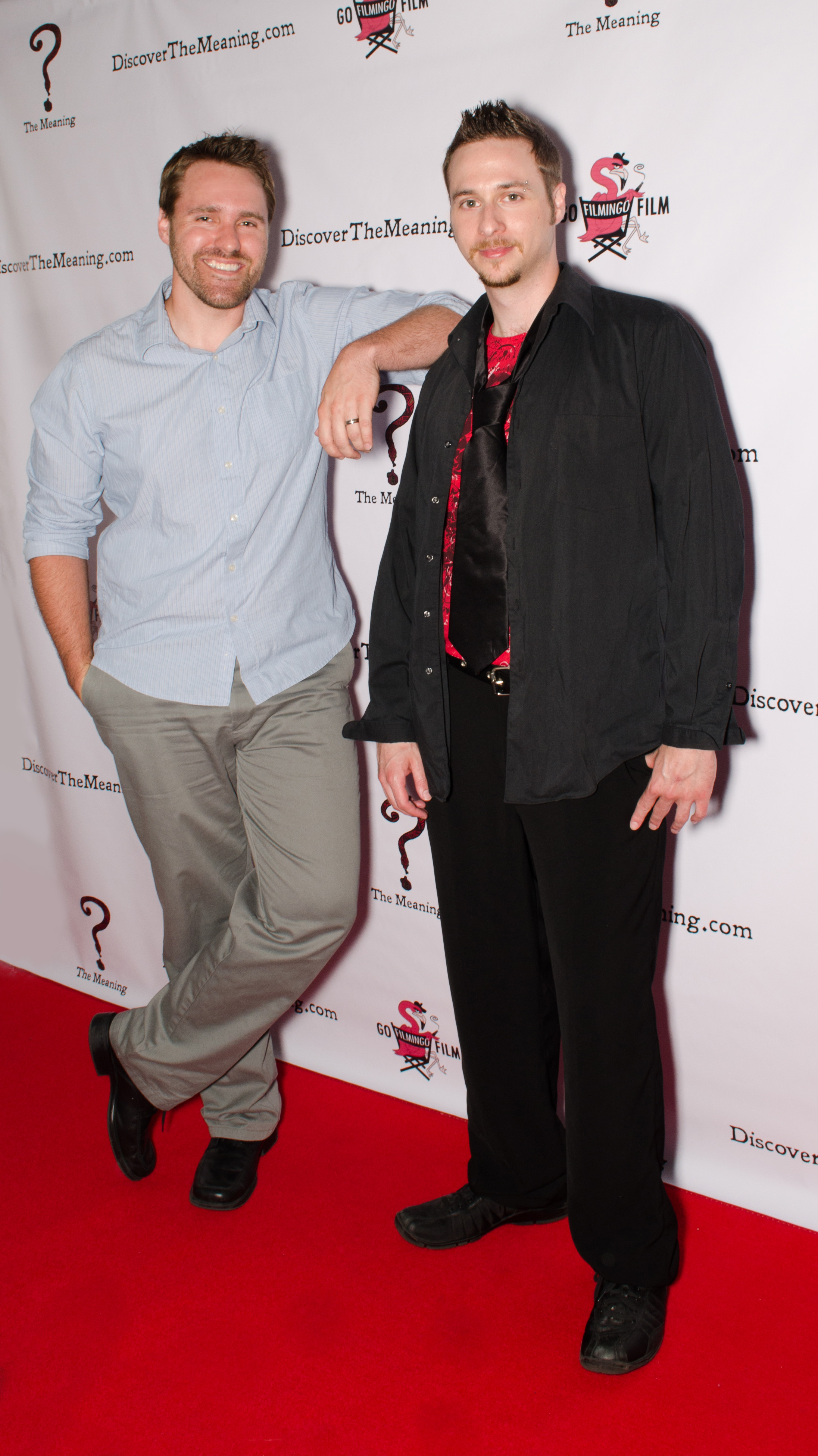 Corey W. Howell and Ian J. Keeney at The Meaning Premiere