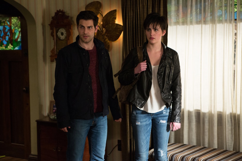 Still of David Giuntoli and Jacqueline Toboni in Grimm (2011)