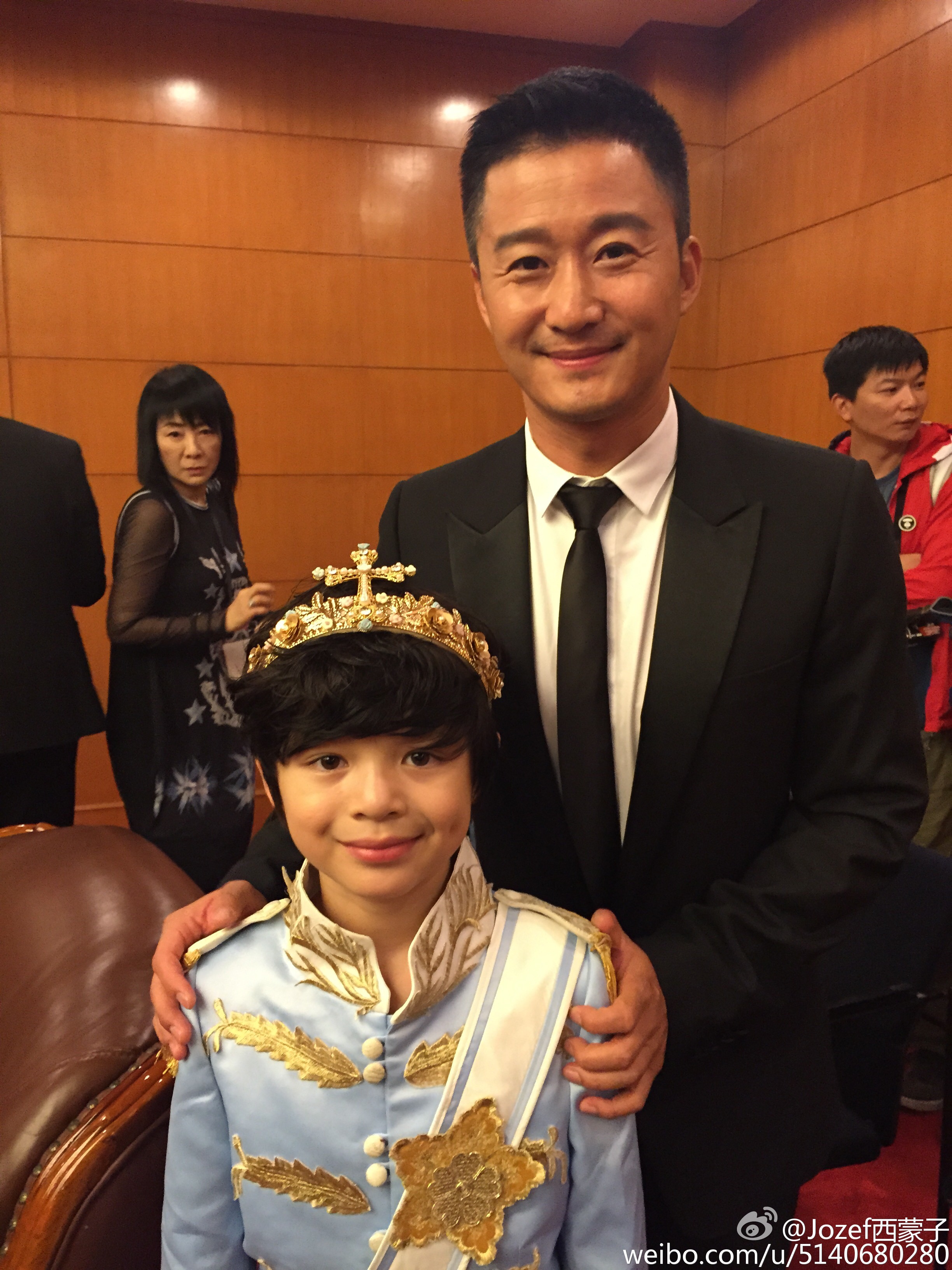 Wu Jing (吴京) & Jozef Waite (西蒙子) at the Shanghai International Film Festival 2015 - Jackie Chan Action Movie Week Gala Night.