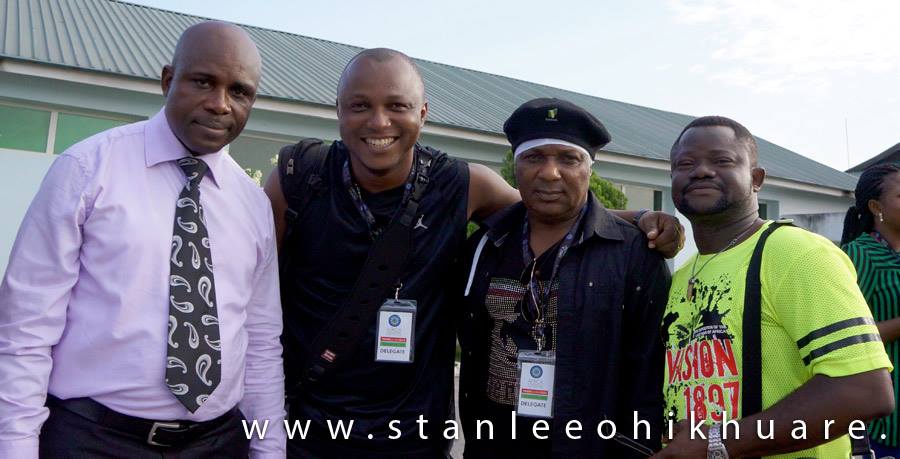 Teco Benson, Stanlee Ohikhuare, G-MEDIA and Lanclot Oduwa Imasuen at AFRIFF 2014