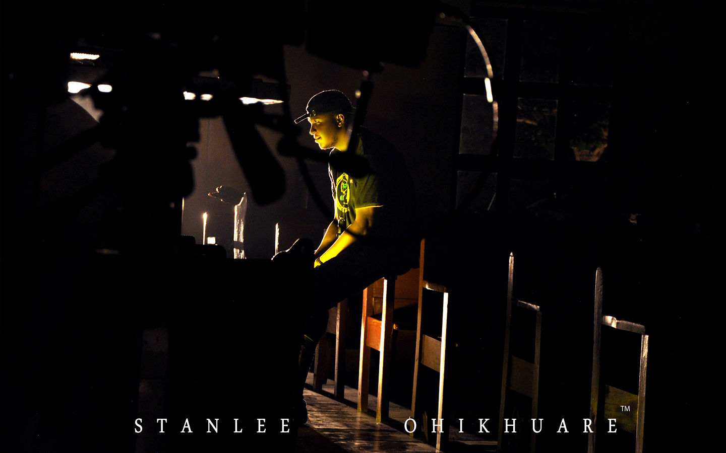 Stanlee Ohikhuare - on the set of TUNNEL