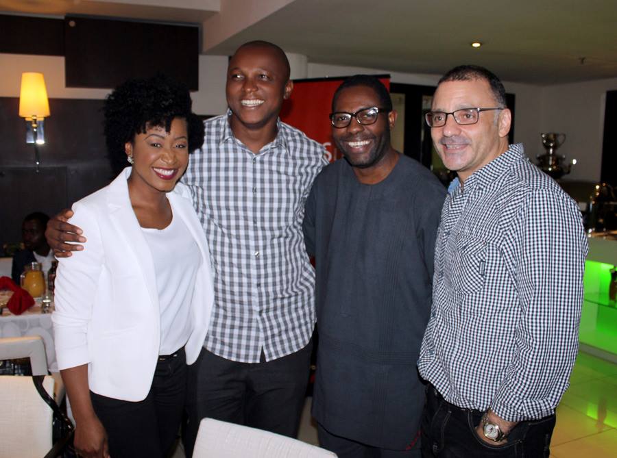 L to R: Ashionye Raccah, Stanlee Ohikhuare, Femi Odugbemi, Carl Raccah