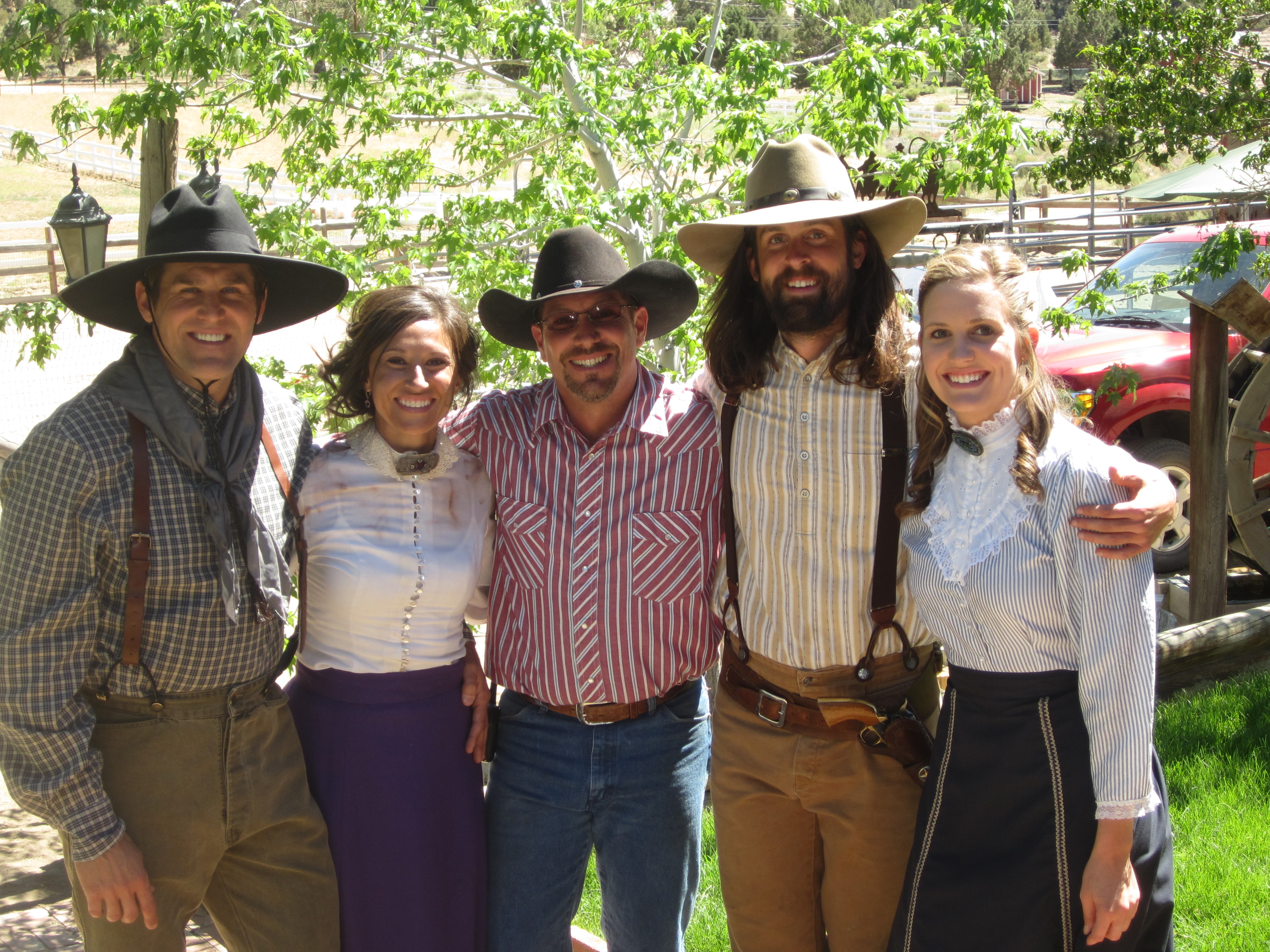 With the cast of Tales of the Frontier, 