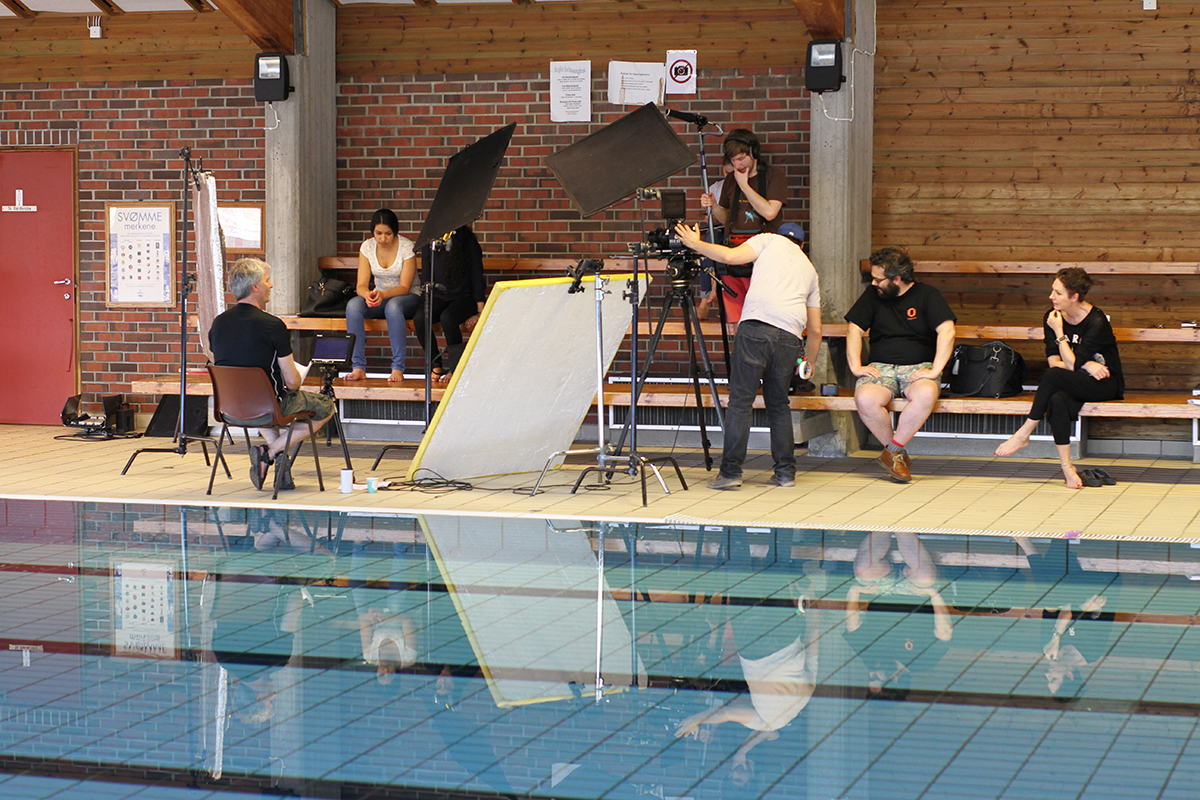 Two days in the pool hall shooting Swimming Lessons