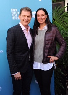 Food Network Chef Bobby Flay and Bar Rescue's Mia Mastroianni attend the Variety Ten to Taste event, sponsored by the Food Network and Cooking Channel at the 2015 Napa Valley Film Festival on Thursday, November 12.