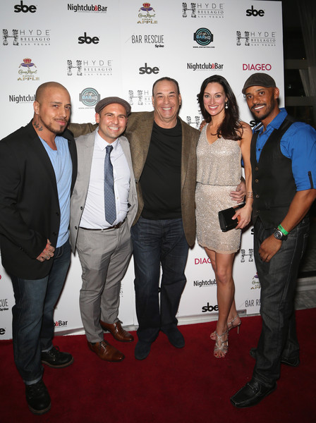 Vince Vegas, Nick Liberato, Jon Taffer, Mia Mastroianni, and Phil Wills at the Hyde Bar Rescue Event