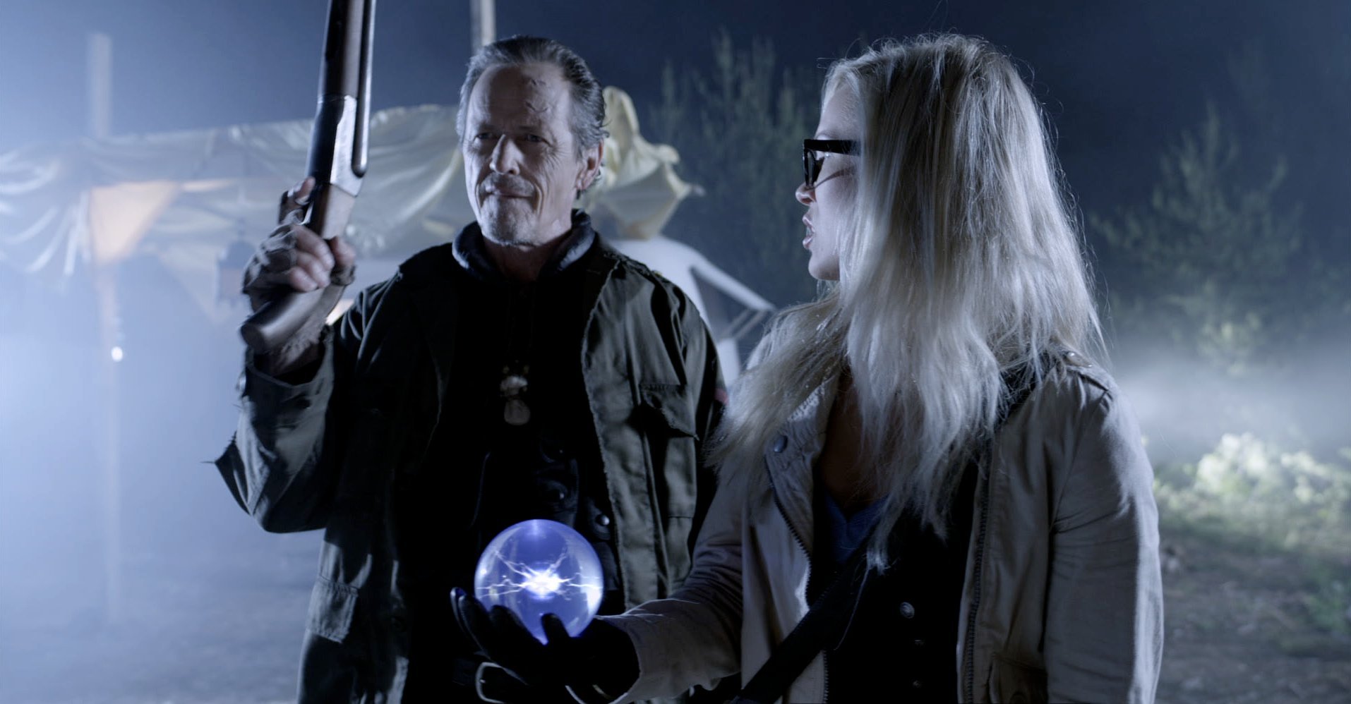 Stephen McHattie and Emilie Ullerup in A Little Bit Zombie (2012)