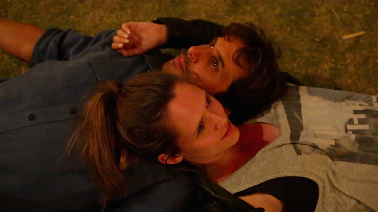 Still of Steven Scot Bono and Emily Cox in a German short film, Abendempfindung an Laura. (2015)