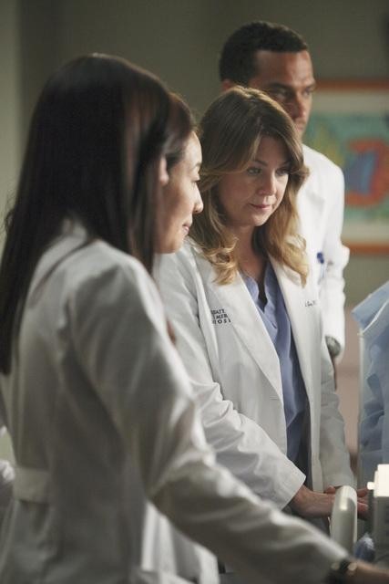 Still of Chyler Leigh, Sandra Oh and Ellen Pompeo in Grei anatomija (2005)