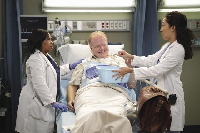 Still of Christian Clemenson, Sandra Oh and Chandra Wilson in Grei anatomija (2005)